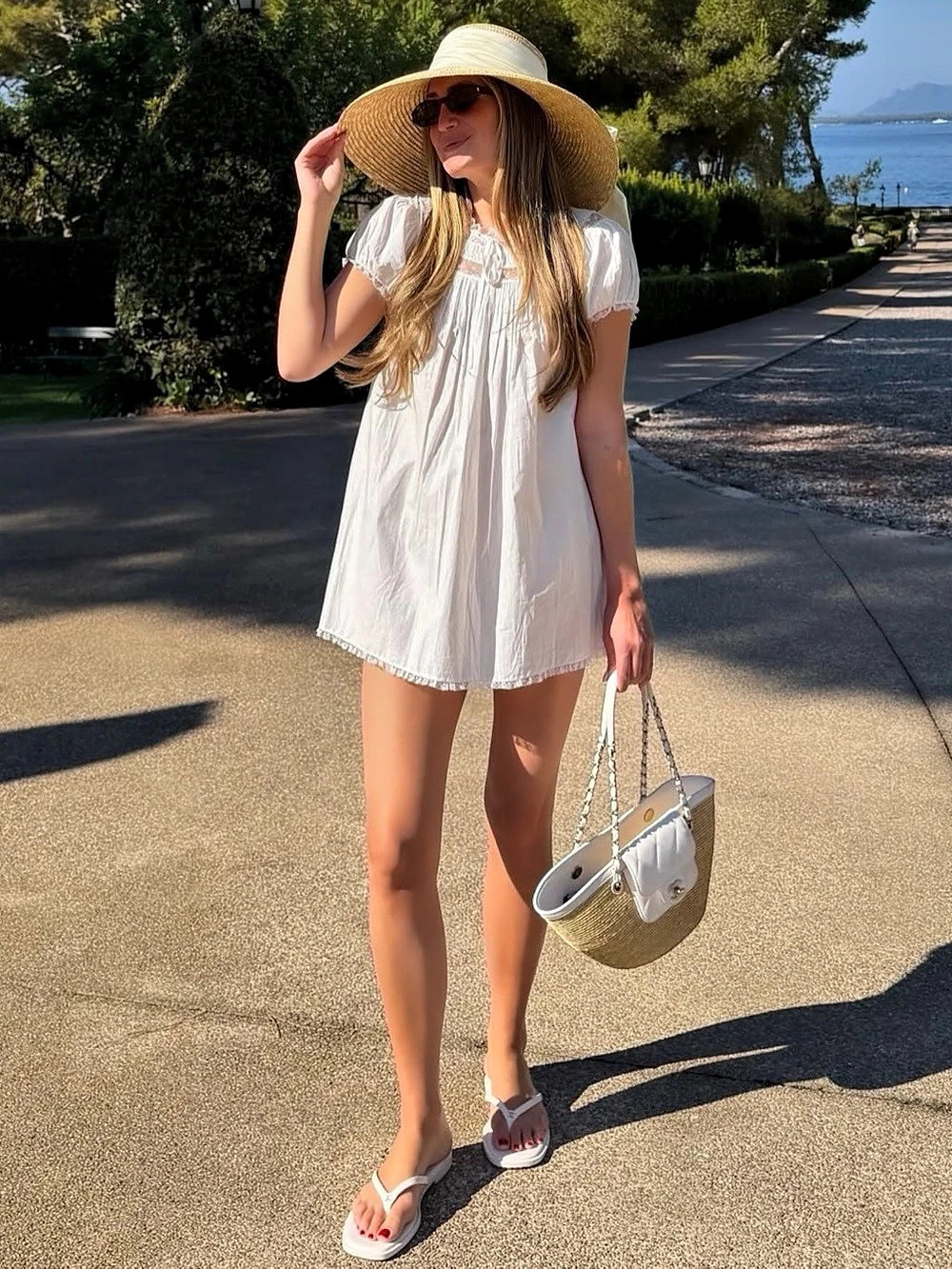 Doen Daphne Dress White Mini Dress Size XS Like New